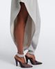Alaia AlaÃ¯a Ruffled cotton-blend fleece tapered pants - 4