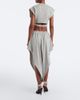 Alaia AlaÃ¯a Ruffled cotton-blend fleece tapered pants - 6