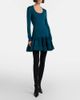 Alaia AlaÃ¯a Ruffled wool-blend minidress - 2