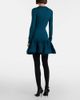 Alaia AlaÃ¯a Ruffled wool-blend minidress - 3