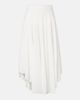 Alaia AlaÃ¯a Semi-sheer asymmetric cotton crÃªpe skirt - 1