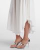 Alaia AlaÃ¯a Semi-sheer asymmetric cotton crÃªpe skirt - 4