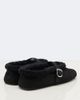Alaia Alaïa Shearling-trimmed suede Mary Jane flats - 4