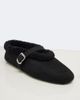 Alaia Alaïa Shearling-trimmed suede Mary Jane flats - 5