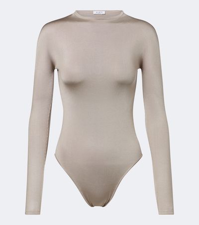 Alaia Alaïa Silk-blend bodysuit