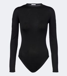Alaia Alaïa Silk-blend jersey bodysuit