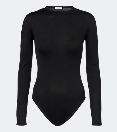 Alaia Alaïa Silk-blend jersey bodysuit