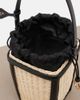 Alaia AlaÃ¯a Small wicker and leather bucket bag - 3