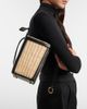 Alaia AlaÃ¯a Small wicker and leather bucket bag - 5