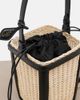 Alaia AlaÃ¯a Small wicker and leather bucket bag - 6