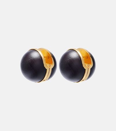 Alaia AlaÃ¯a Sphere wood earrings