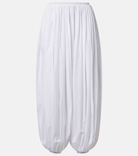 Alaia AlaÃ¯a Striped cotton poplin balloon pants