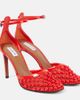 Alaia Alaïa Studded mesh and leather pumps - 1