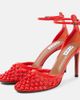 Alaia Alaïa Studded mesh and leather pumps - 4