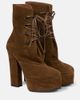 Alaia AlaÃ¯a Trekk suede ankle boots - 1