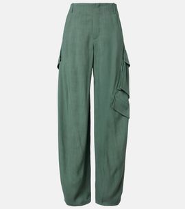 Alaia AlaÃ¯a Twill cargo pants
