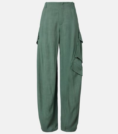 Alaia AlaÃ¯a Twill cargo pants