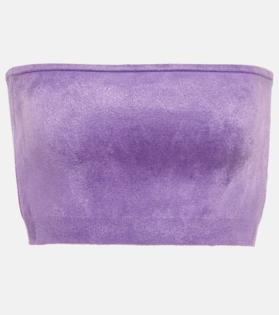 Alaia AlaÃ¯a Velvet bandeau top