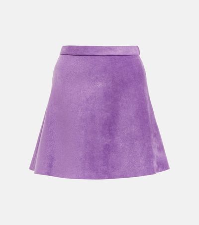 Alaia AlaÃ¯a Velvet miniskirt