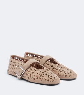 Alaia Alaïa Vienne suede Mary Jane flats