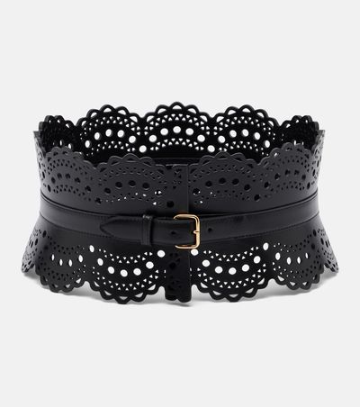 Alaia Alaïa Vienne Wave leather belt