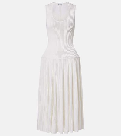 Alaia AlaÃ¯a Wool-blend maxi dress