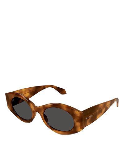 Alaia Alaia Oval Sunglasses, 52mm