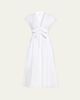 ALAIA Belted Cotton Poplin Midi Dress - 1