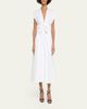 ALAIA Belted Cotton Poplin Midi Dress - 2