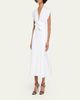 ALAIA Belted Cotton Poplin Midi Dress - 4