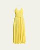 ALAIA Crossover Wrap Jersey Halter Maxi Dress - 1