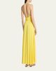 ALAIA Crossover Wrap Jersey Halter Maxi Dress - 3