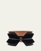 ALAIA Double Bustier Belt in Leather and Suede - 1