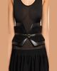 ALAIA Double Bustier Belt in Leather and Suede - 2