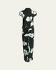 ALAIA Draped Floral-Print Jersey Maxi Dress - 1
