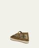 ALAIA Fishnet Suede Mary Jane Espadrilles - 2