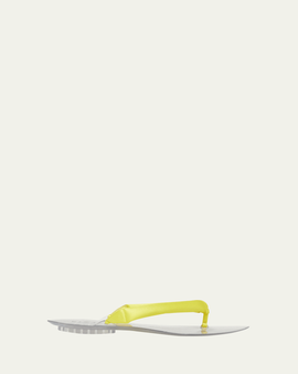 ALAIA Invisible Padded Thong Flat Sandals