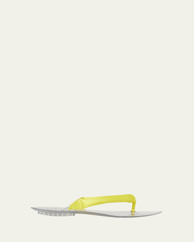 ALAIA Invisible Padded Thong Flat Sandals