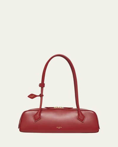 ALAIA Le Teckel Medium Shoulder Bag in Leather