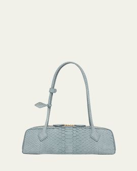 ALAIA Le Teckel Medium Snakeskin Shoulder Bag