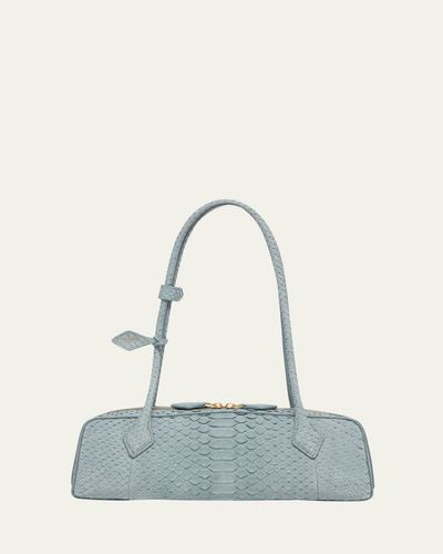 ALAIA Le Teckel Medium Snakeskin Shoulder Bag