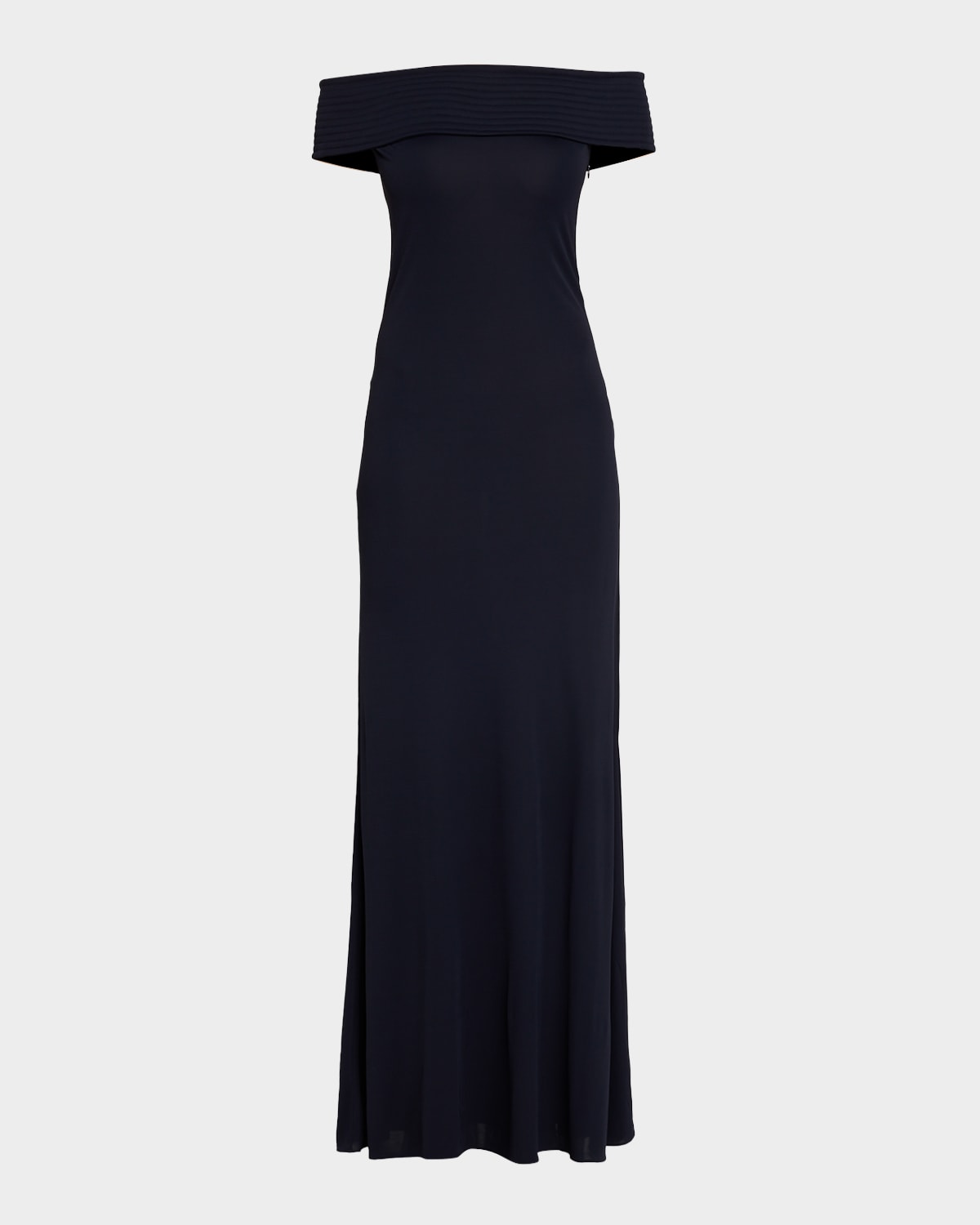 ALAIA Off-The-Shoulder Jersey Bandeau Maxi Dress