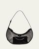 ALAIA One Piece Demi Perforated Shoulder Bag in Leather and Nylon - 1