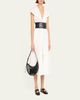 ALAIA One Piece Demi Perforated Shoulder Bag in Leather and Nylon - 5