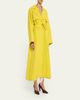 ALAIA Paper Belted Midi Trench Coat - 4