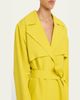 ALAIA Paper Belted Midi Trench Coat - 5