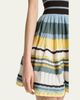 ALAIA Sleeveless Striped Crinoline Knit Mini Dress - 5