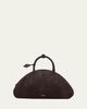 ALAIA Small Dome Top-Handle Bag in Suede - 1