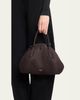 ALAIA Small Dome Top-Handle Bag in Suede - 2