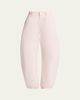 ALAIA Tinted Denim Barrel-Leg Pants - 1